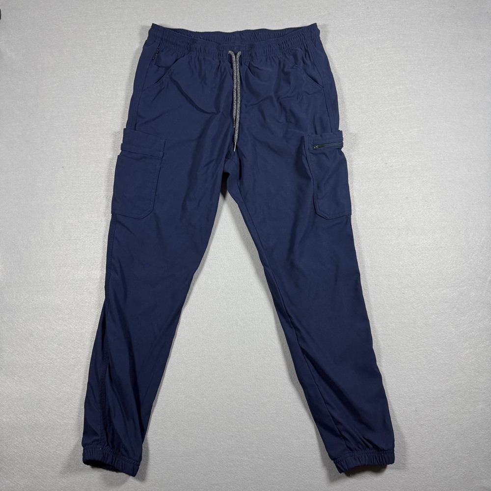 Carhartt Men Ripstop cargo scrub pants Jogger Petite M Blue Nylon Drawstring - Picture 3 of 13